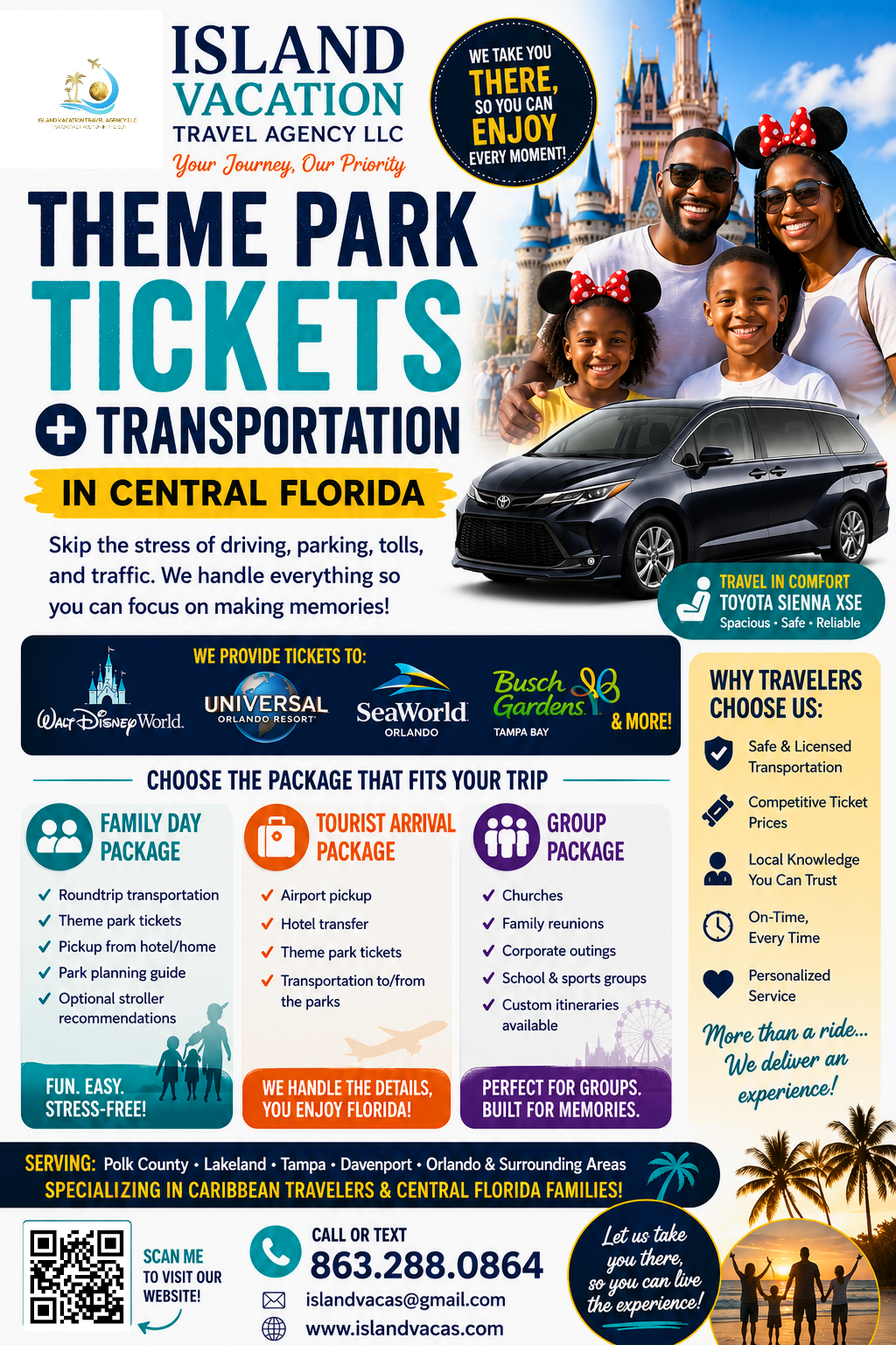 Theme Park Tickets + Transport